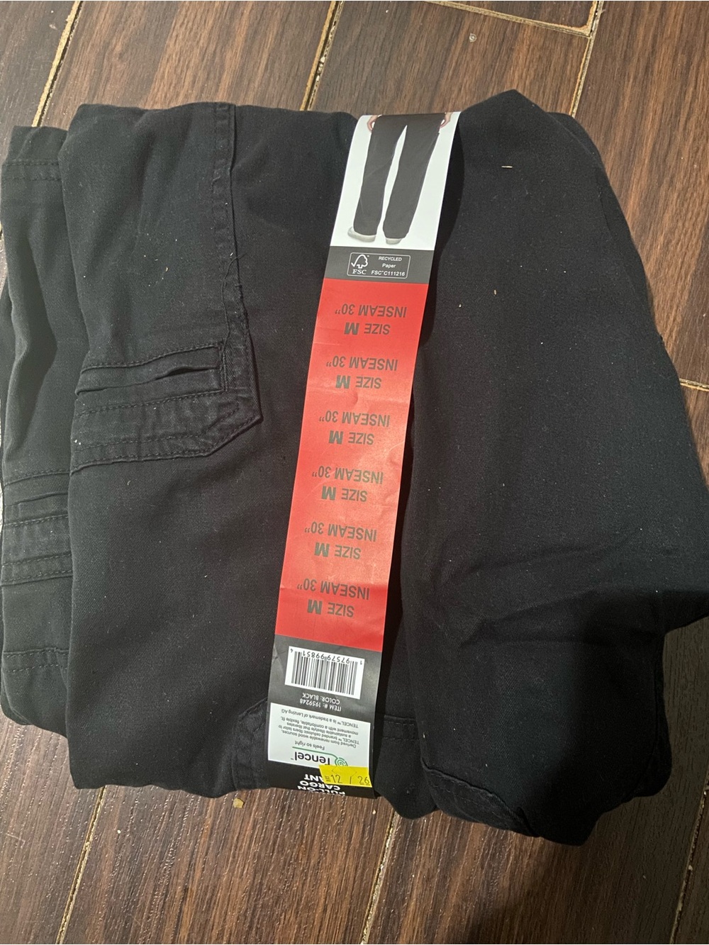 Buffalo Women's Cargo Tencel Pant Sz: M Black - Picture 10 of 10